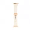 Connect Watch 42/44/45mm Single Loop Buckle Leather Watch Strap White