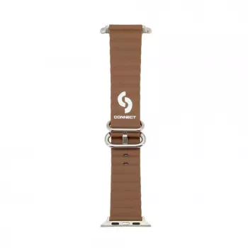 Connect Watch 42/44/45mm Marine Leather Watch Strap Brown