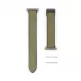 Connect 20mm Silicone Leather Watch Strap with Magnetic Forest Green