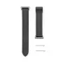Connect 22mm Silikoonnahkne Kellarihm Magnetlukuga Must