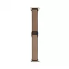 Connect 22mm Silicone Leather Watch Strap with Magnetic Wine Red