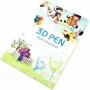 iLike S6 Joonistusraamat 3D-printeripliiatsiga figuuride loomiseks ja õppimiseks, 40 mustrit
