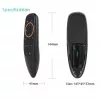 CP G10s Universal Smart TV Air Mouse - Traadita / IR-puldiga hääleassistent ja güroskoop, must