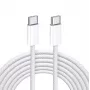 iLike 65W USB-C to USB-C kaabel 2M Valge