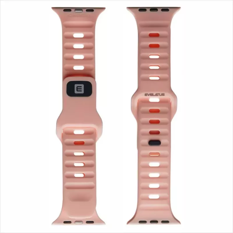 Evelatus Watch 42/44/45 Sport Silicone Loop Light Pink