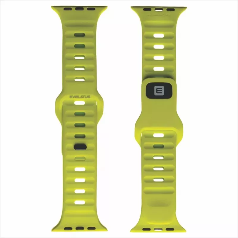Evelatus Watch 42/44/45 Sport Silicone Loop Ultra Yellow