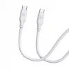 Evelatus USB-C to USB-C Silicone Cable 1.2m 60W / 20V 3A White