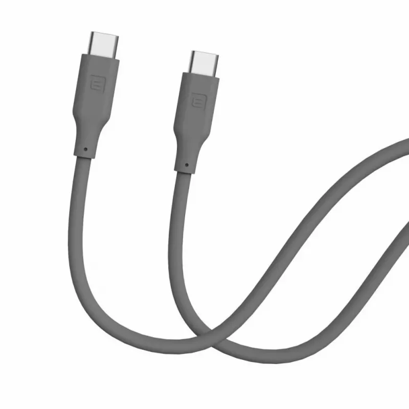 Evelatus USB-C to USB-C Silicone Cable 1.2m 60W PD Grey