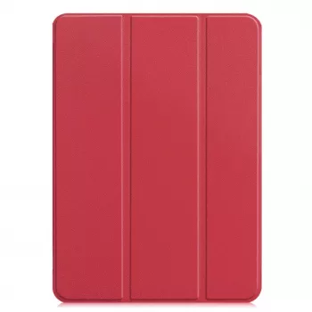 iLike Galaxy Tab S9 FE Plus Tri-Fold Eco-Leather Stand Case Coral Pink
