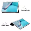 iLike Galaxy Tab A8 10.5 X200 Tri-Fold Eco-Leather Stand Case Sky Blue