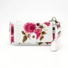 EVELATUS Universal Wallet Zipper Design Flower White