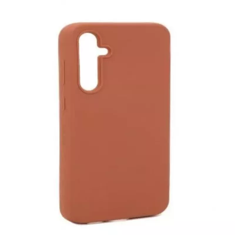 Evelatus Samsung Galaxy A34 Premium Soft Touch Silicone Case Saddle Brown