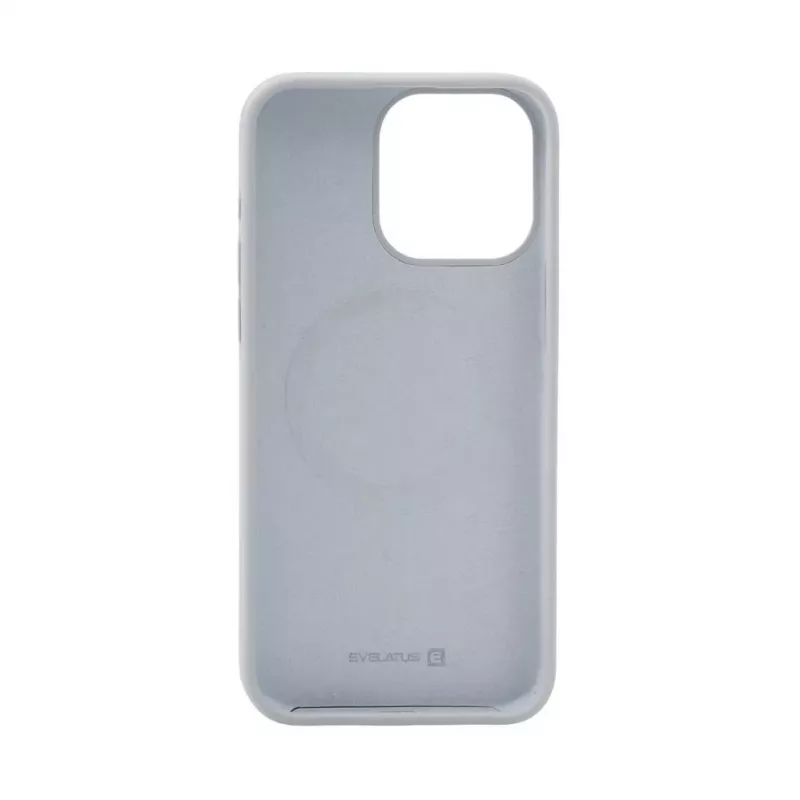 Evelatus Apple iPhone 15 Pro Premium Magsafe Soft Touch Silicone Case New Function Grey Blue