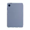 Evelatus Galaxy Tab A9 tahvelarvuti ümbris imiteeritud mikrokiud sisemusega lavendlihall