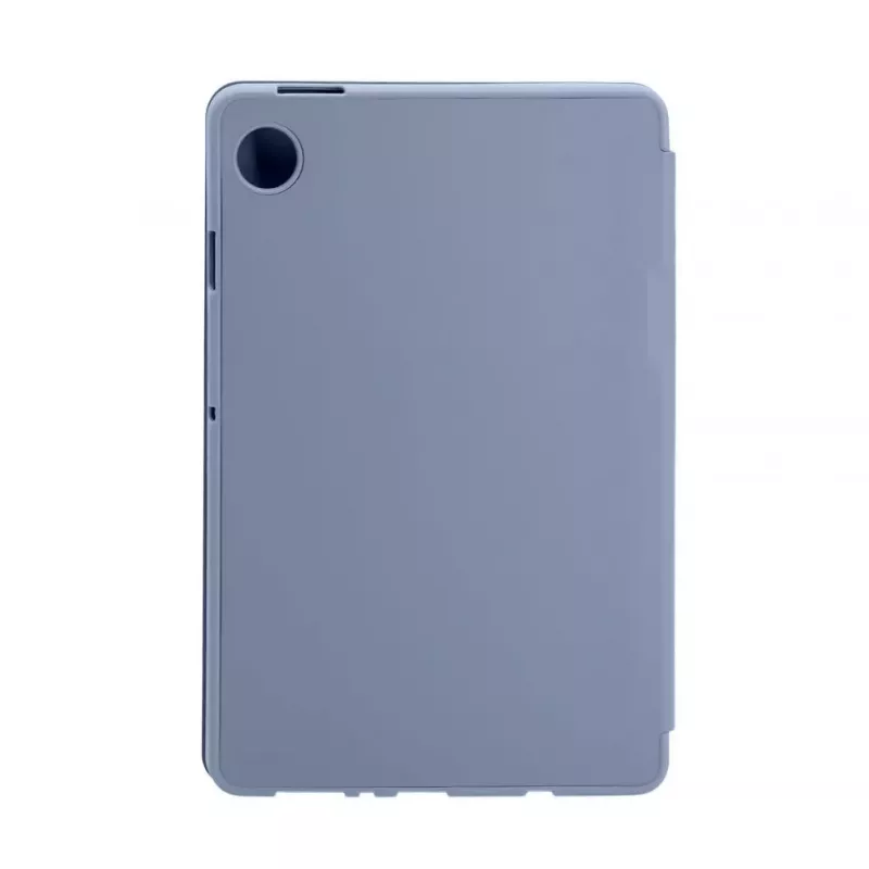 Evelatus Galaxy Tab A9 tahvelarvuti ümbris imiteeritud mikrokiud sisemusega lavendlihall