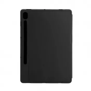 Evelatus Galaxy Tab S9 FE tahvelarvuti ümbris imiteeritud mikrokiud sisemusega must