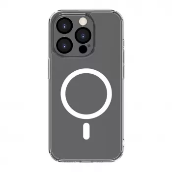 Connect Apple iPhone 15 Pro läbipaistev korpus magnetilise ja kaamerakaitsega