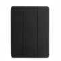 Connect Galaxy Tab A9 tahvelarvuti ümbris imiteeritud mikrokiud sisepinnaga must