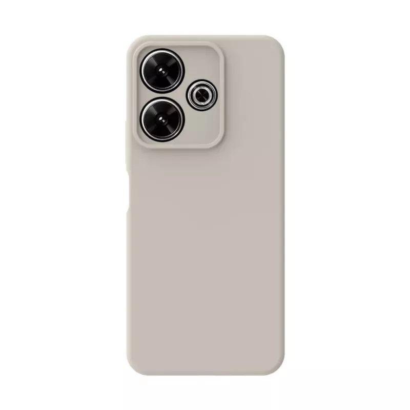 Connect Xiaomi Redmi Note 13 Pro Plus Premium Quality Soft Touch Silicone Case Silver