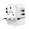 EVELATUS 35W World Travel Adapter 1 PD USB-C, 2 USB-C, 2 USB-A, Valge