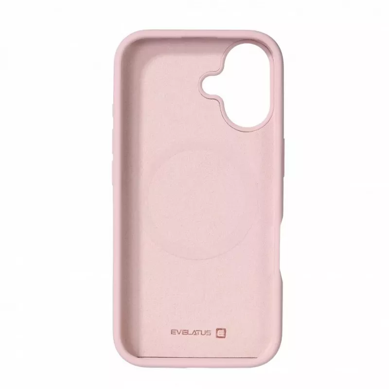 Evelatus Apple iPhone 16 Premium MagSafe Soft Touch Silicone Case Pink Sand