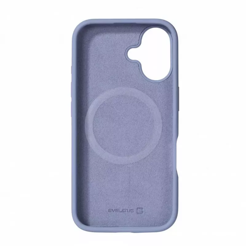 Evelatus Apple iPhone 16 Premium Magsafe Soft Touch Silicone Case Lavender Gray