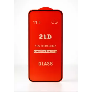 iLike Apple iPhone 16 Plus Full Glue 21D Karastatud Klaasist Ekraanikaitse (2-pakk) Must