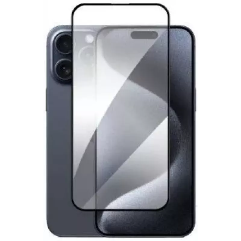 Evelatus Apple iPhone 16 Pro Max 2.5D Full Cover Glass Anti-Static Light Black