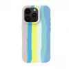 Evelatus Apple iPhone 16 Pro Multi-Colored Silicone Case With MagSafe Beige Cream