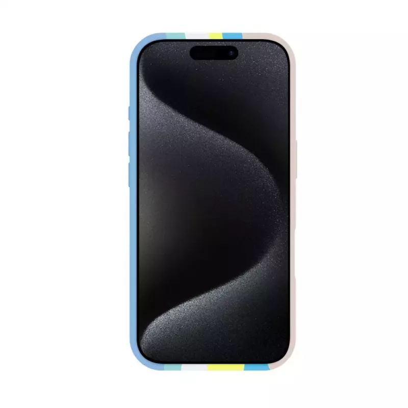 Evelatus Apple iPhone 16 Pro Multi-Colored Silicone Case With MagSafe Beige Cream