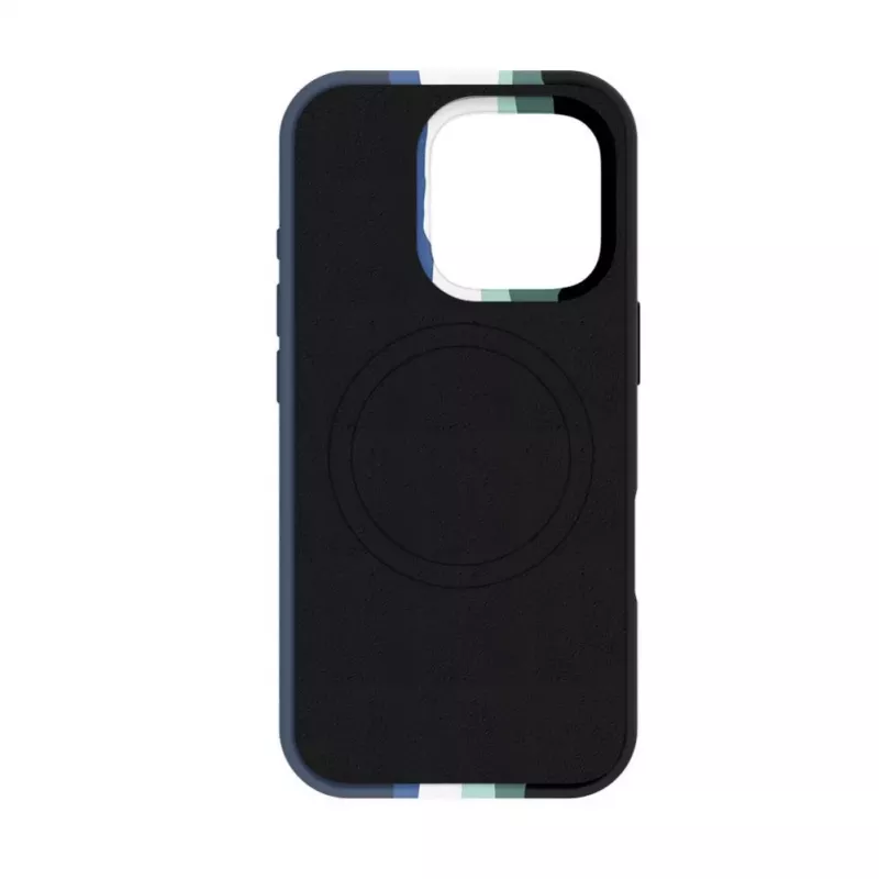 Evelatus Apple iPhone 16 Pro Multi-Colored Silicone Case With MagSafe Aqua Blue