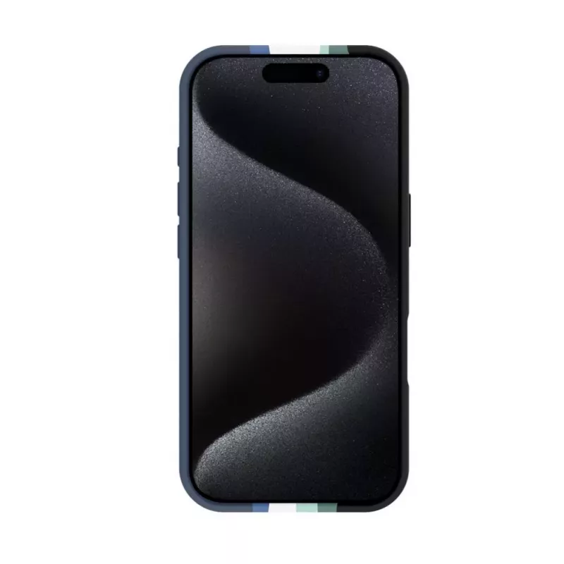 Evelatus Apple iPhone 16 Pro Max Multi-Colored Silicone Case With MagSafe Aura Blue