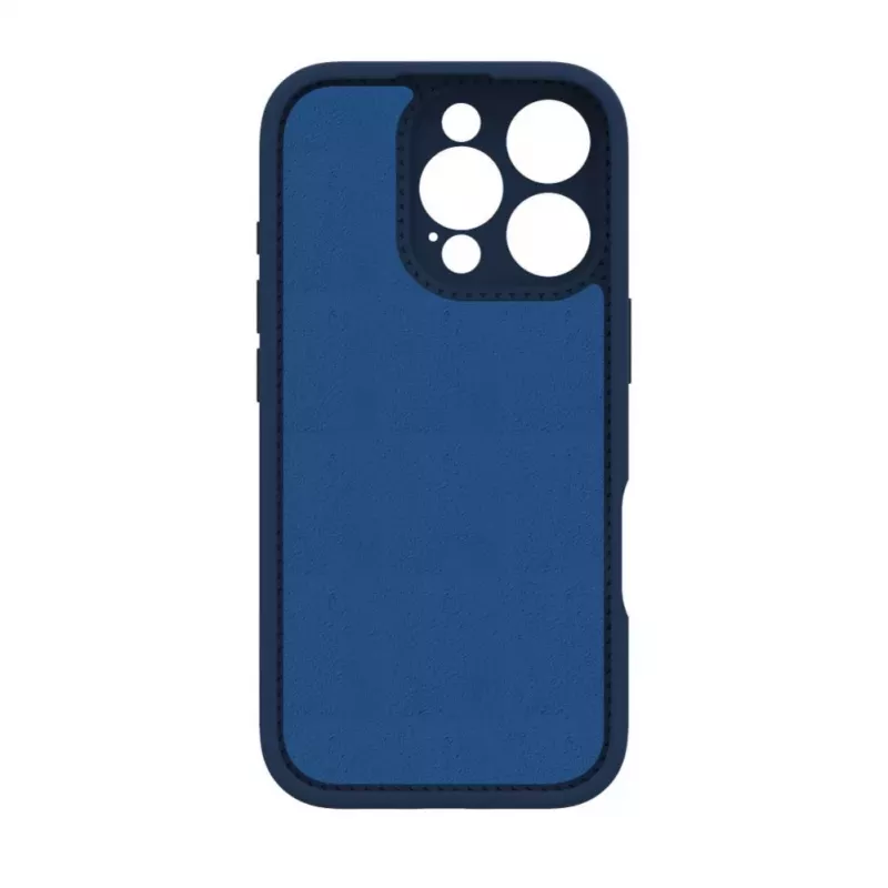 Evelatus Apple iPhone 16 Pro Max Premium MagSafe with Stand Soft Touch Silicone Case Dark Blue
