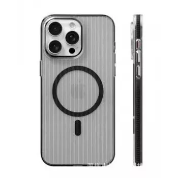 Evelatus Apple iPhone 16 Suitcase MagSafe Case Transparent Black