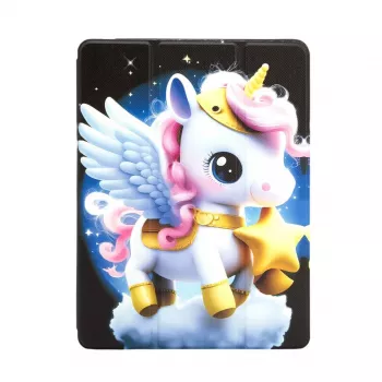 iLike iPad 10.2 / 10.5 tahvelarvuti ümbris Disain Unicorn Violet