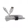 Evelatus USB-A to USB-C kaabel 2M alumiiniumkorpusega punutud valge
