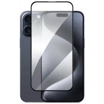 iLike Apple iPhone 16E/14/13/13 Pro Full Glue 21D Karastatud Klaasist Ekraanikaitse (2-pakk) Must