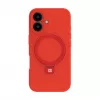 Evelatus Apple iPhone 16 Premium Magsafe with Stand Soft Touch Silicone Case Red