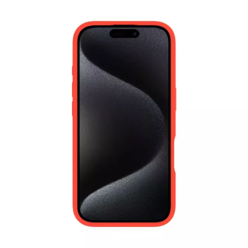 Evelatus Apple iPhone 16 Premium Magsafe with Stand Soft Touch Silicone Case Red