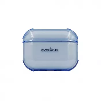Evelatus Apple AirPods 4 TPU kaitseümbris läbipaistev sinine