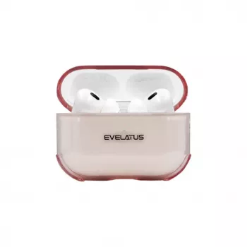 Evelatus Apple AirPods Pro TPU kaitseümbris läbipaistev roosa