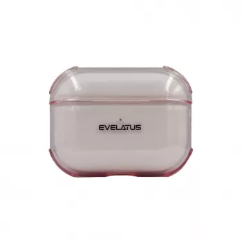 Evelatus Apple AirPods Pro TPU kaitseümbris läbipaistev roosa