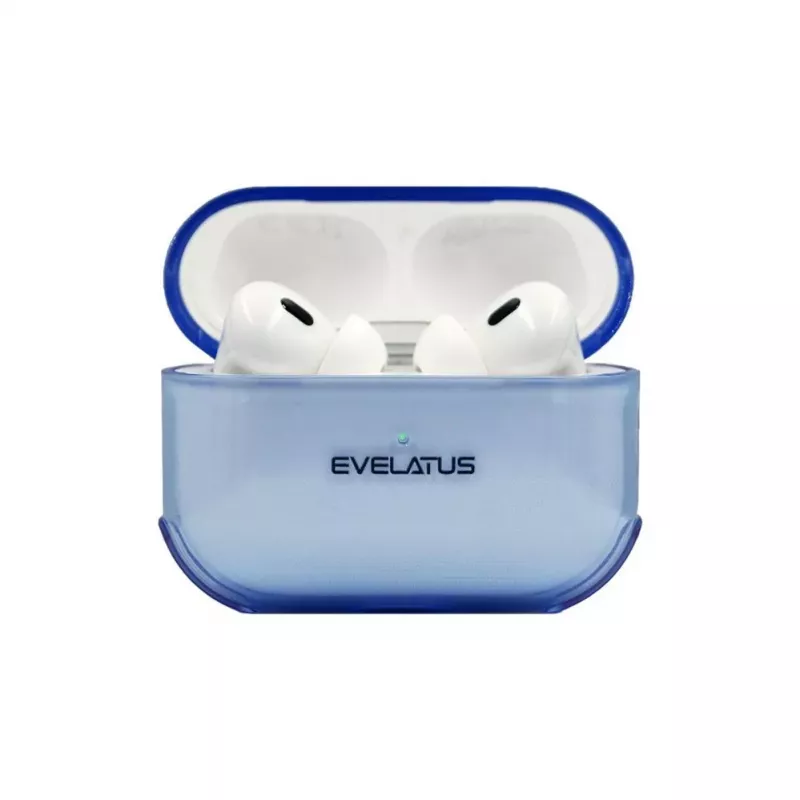 Evelatus Apple AirPods Pro TPU kaitseümbris läbipaistev sinine