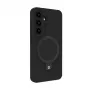 Evelatus Samsung Galaxy S25 Premium Magnetic with Stand Soft Touch Silicone Case Black