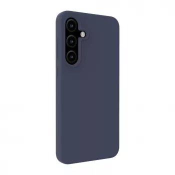 Evelatus Samsung Galaxy S25 Premium Magnetic Soft Touch Silicone Case Dark Blue