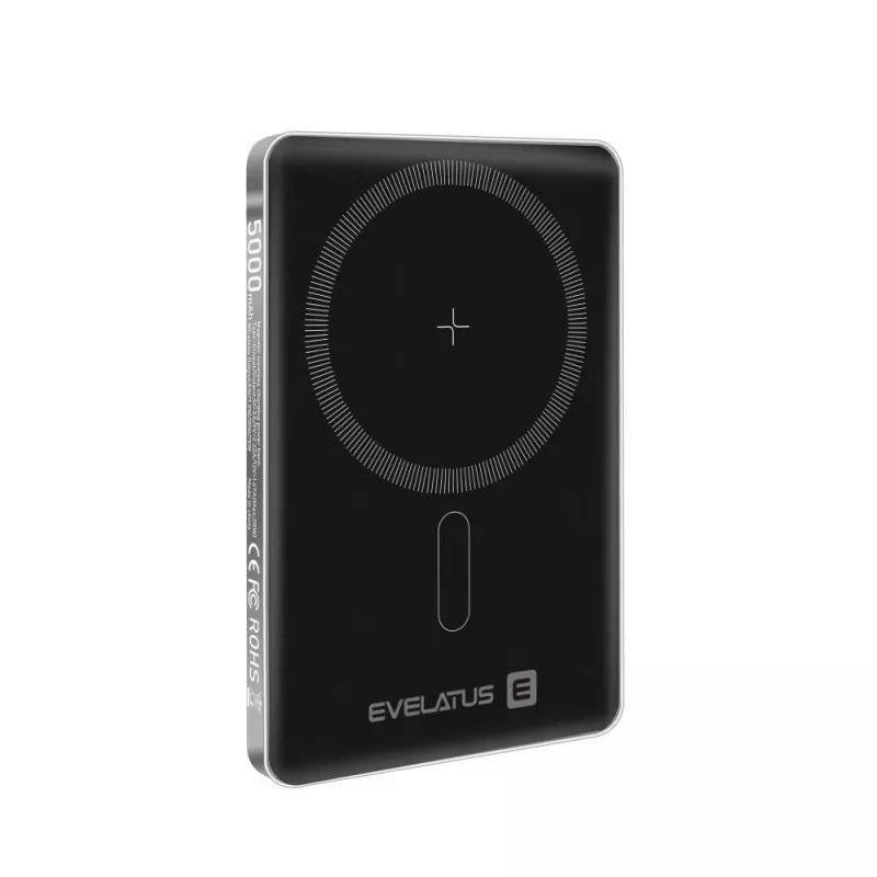 Evelatus PD20W 5000mAh Power Bank MagLink Elite juhtmevaba laadimisega hõbedane