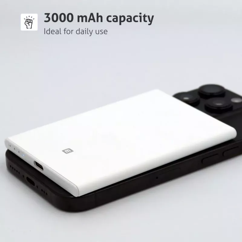 Evelatus 3000mAh Power Bank Super Slim With Wireless Charging EVEP03PBSSB Black