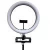 iLike S14 LED Selfie 36cm Ringvalguslamp + Statiiv 2.1m + Riiul & 3x Telefoni/Mikrofoni Hoidja Must