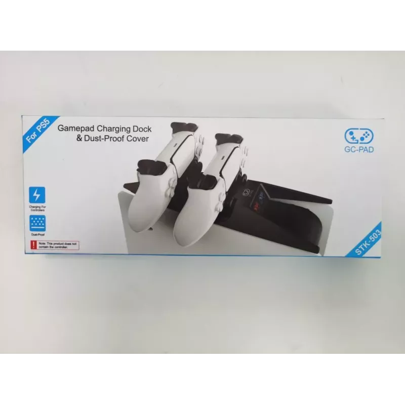 iLike P-5 Dual & Fast Controller Charging Station for Sony PlayStation 5 PS5 Black