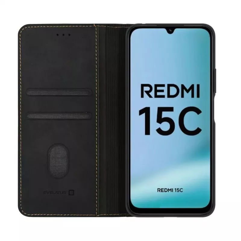 Evelatus Xiaomi Redmi 15C 4G/5G Book Case Folio Must
